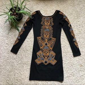 Geometric bodycon dress